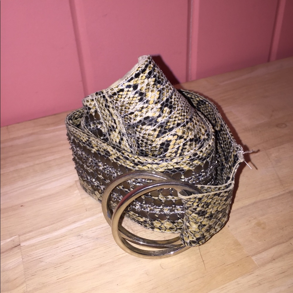 Snakeskin belt